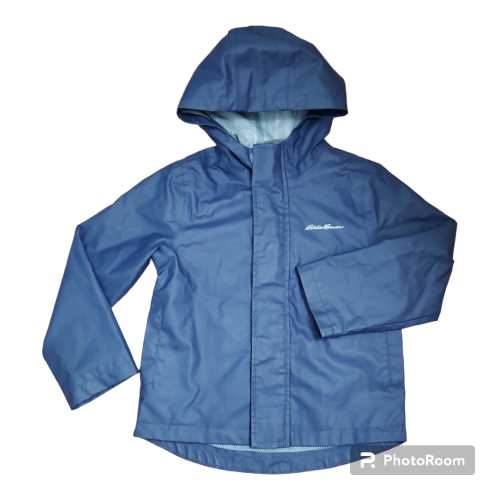 Eddie Bauer Kids Rain Jackets Waterproof kids size Small (6) Navy Blue